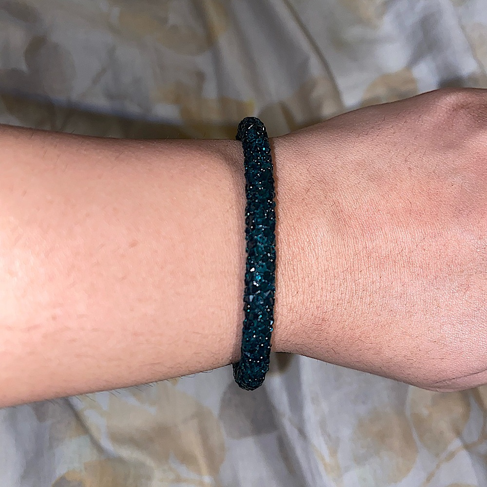 Swarovski Women’s Emerald Green Crystaldust Cuff Bracelet One Size